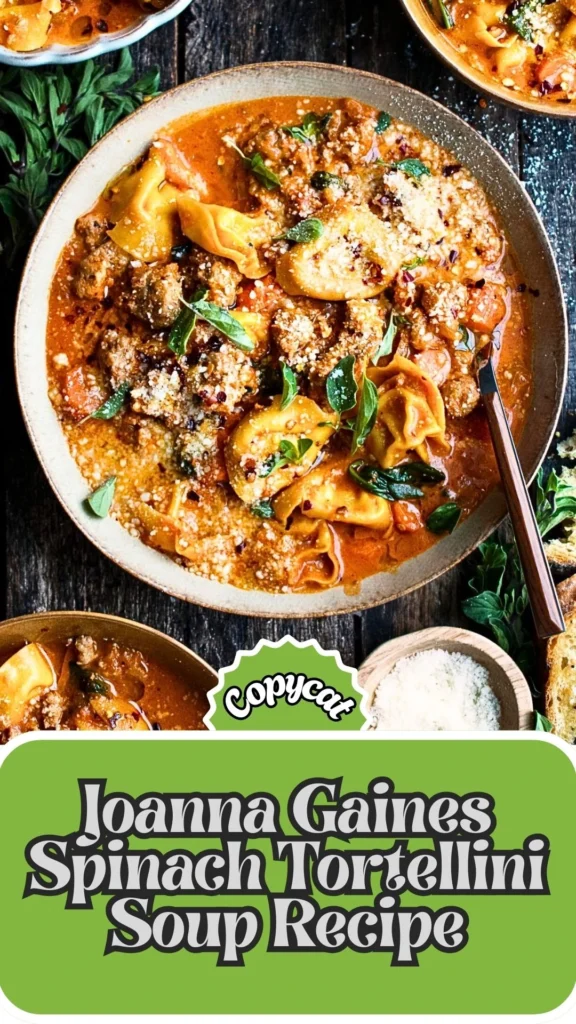 Copycat Joanna Gaines Spinach Tortellini Soup Recipe