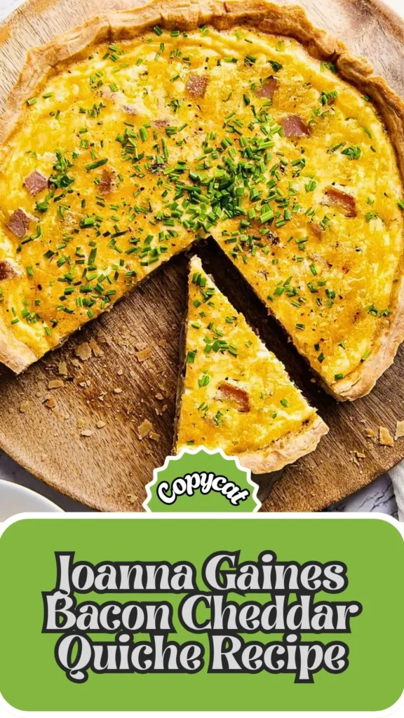 Copycat Joanna Gaines Bacon Cheddar Quiche Recipe