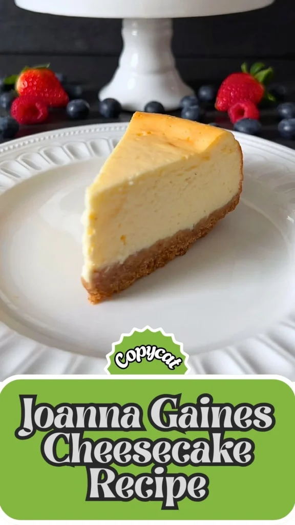 Copycat Joanna Gaines Cheesecake Recipe