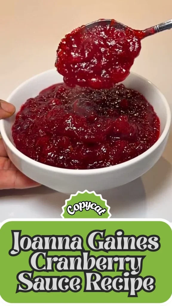 Copycat Joanna Gaines Cranberry Sauce Recipe