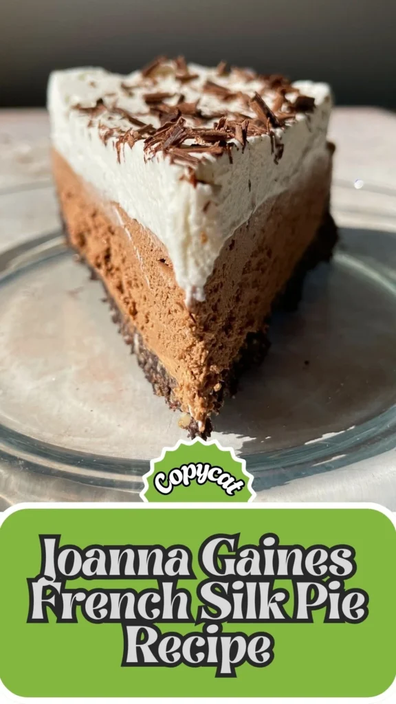 Copycat Joanna Gaines French Silk Pie Recipe