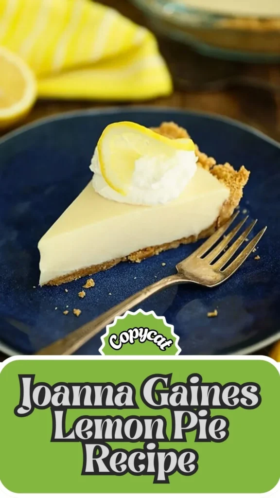 Copycat Joanna Gaines Lemon Pie Recipe
