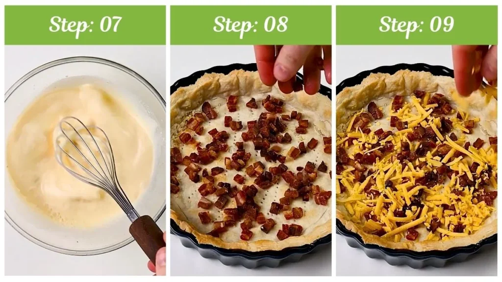 Preparing the Joanna Gaines Bacon Cheddar Quiche
