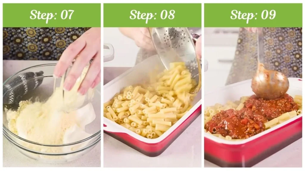 Preparing the Joanna Gaines Baked Ziti