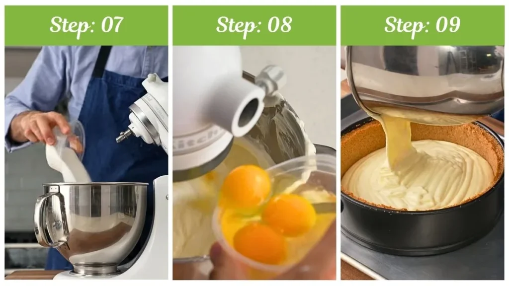 Preparing the Joanna Gaines Cheesecake