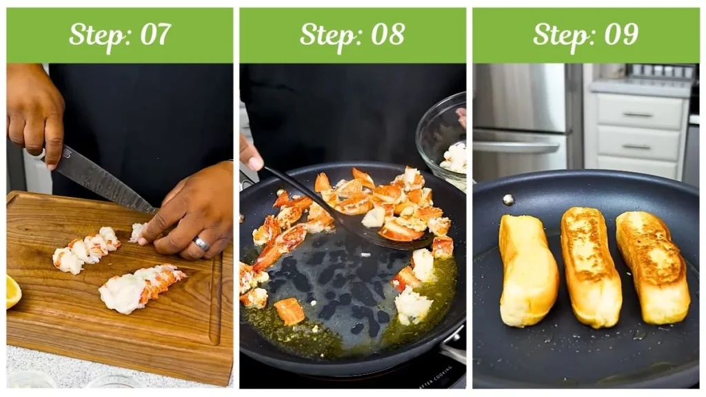 Preparing the Joanna Gaines Lobster Roll