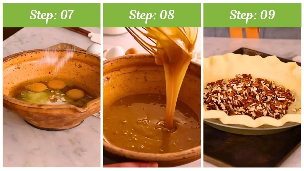 Preparing the Joanna Gaines Pecan Pie