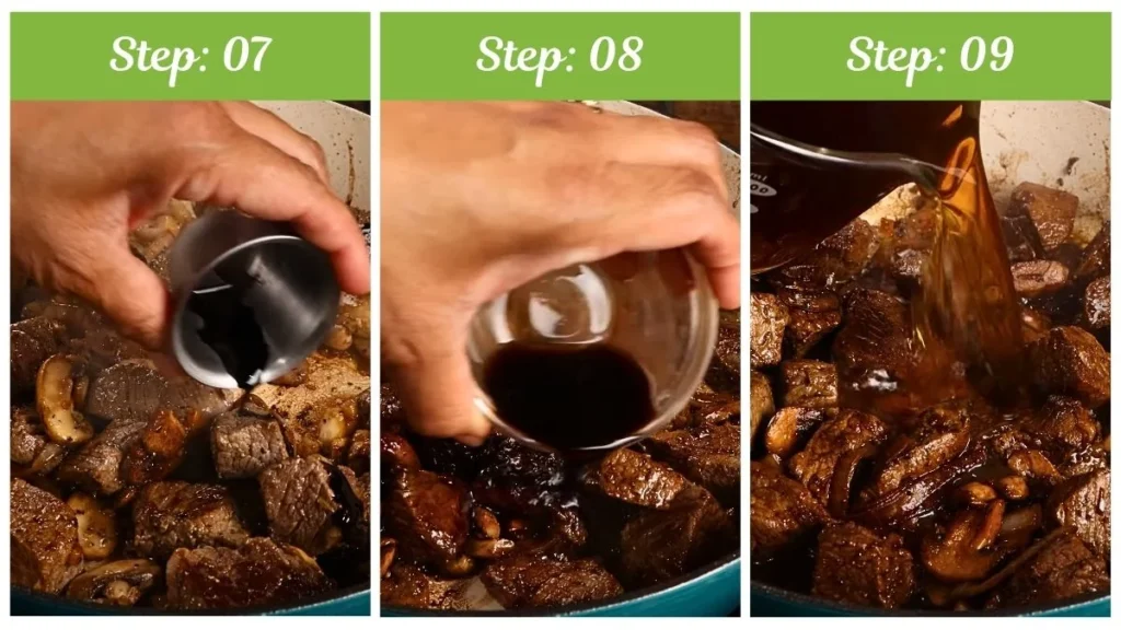 Preparing the Joanna Gaines Beef Tips