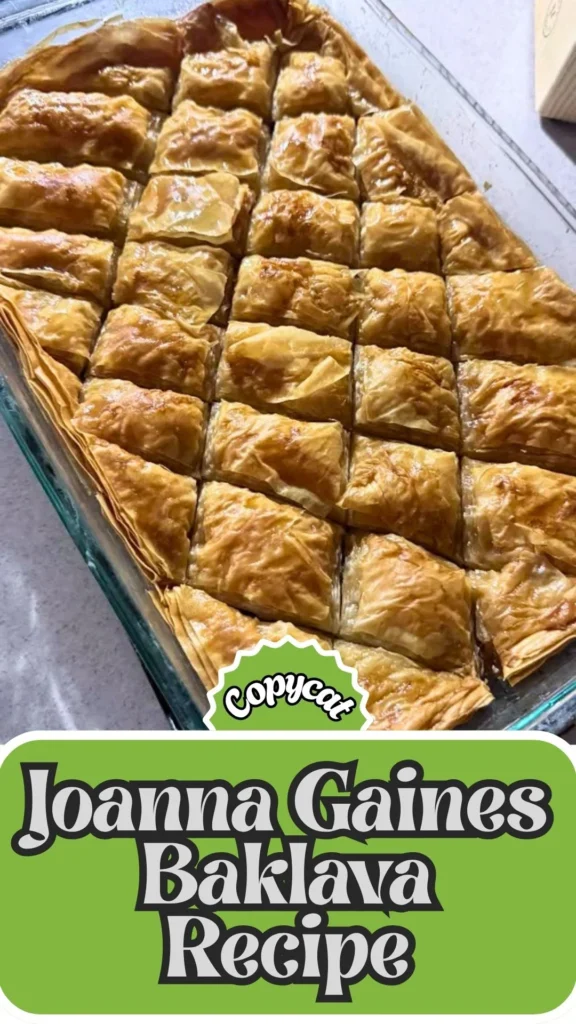 Copycat Joanna Gaines Baklava Recipe