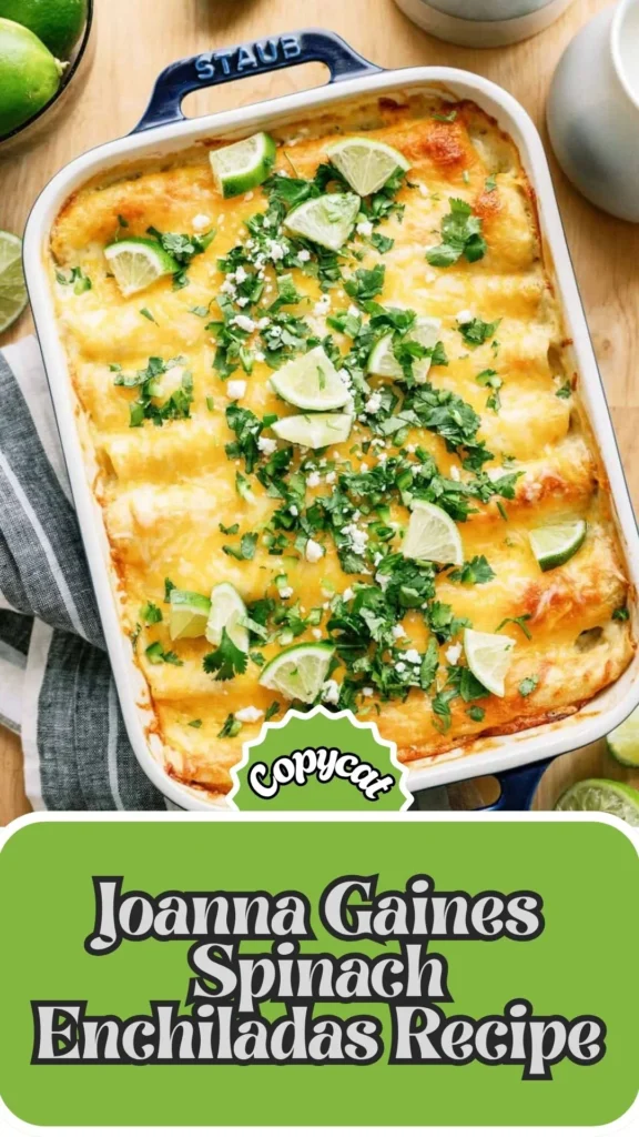Copycat Joanna Gaines Spinach Enchiladas Recipe