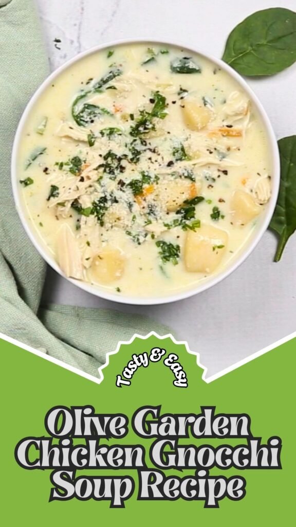 Tasty & Easy Olive Garden Chicken Gnocchi Soup Recipe