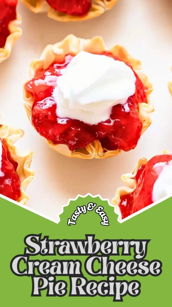 Tasty & Easy Strawberry Cream Cheese Pie Recipe