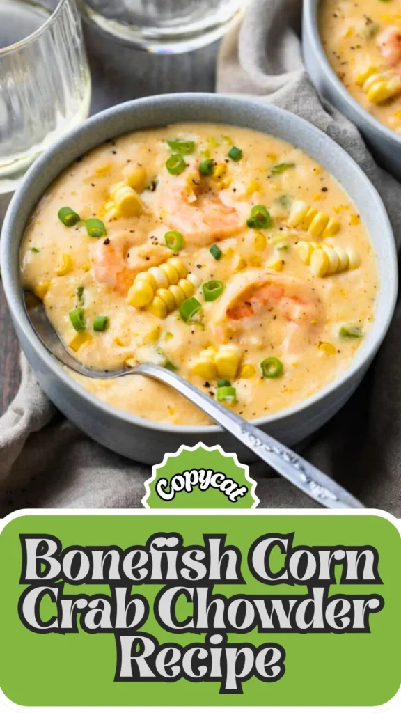 Copycat Bonefish Corn Crab Chowder Recipe