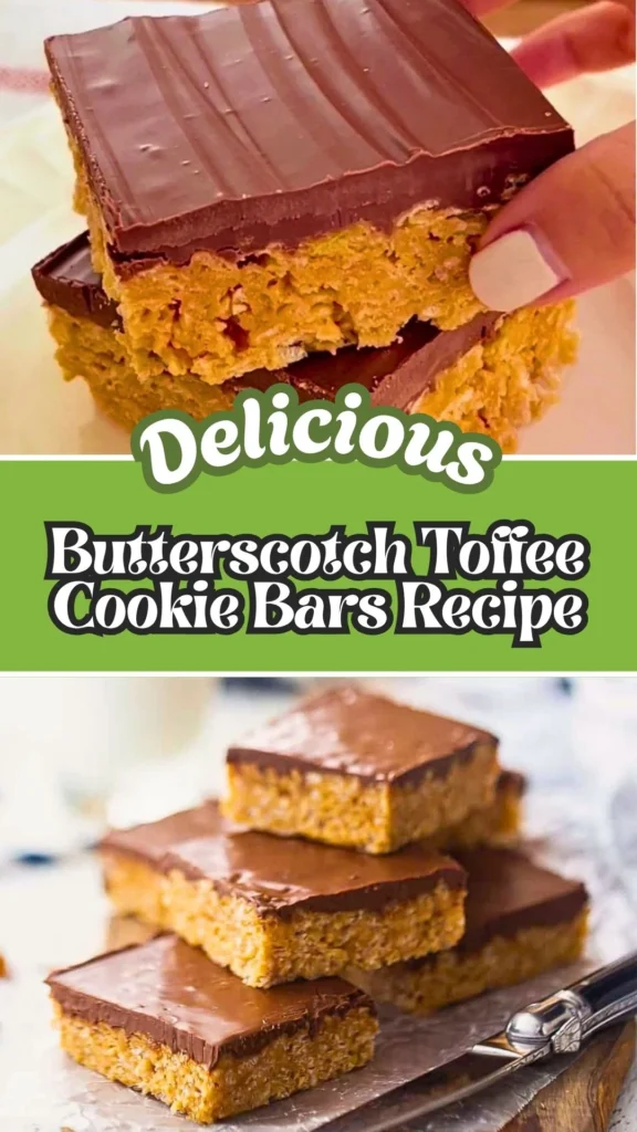 Delicious Recipe of Butterscotch Toffee Cookie Bars