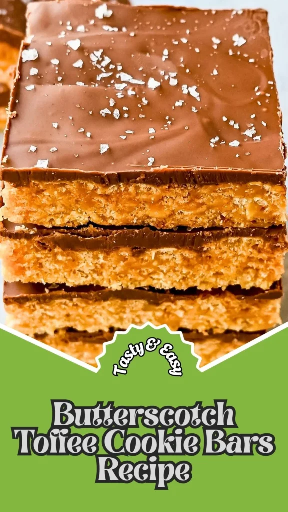 Tasty & Easy Butterscotch Toffee Cookie Bars Recipe