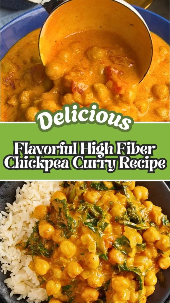 Delicious Recipe of Flavorful High Fiber Chickpea Curry