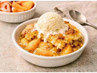 Fresh Peach Cobbler Recipe