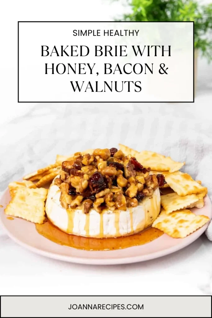 Baked Brie with Honey, Bacon & Walnuts