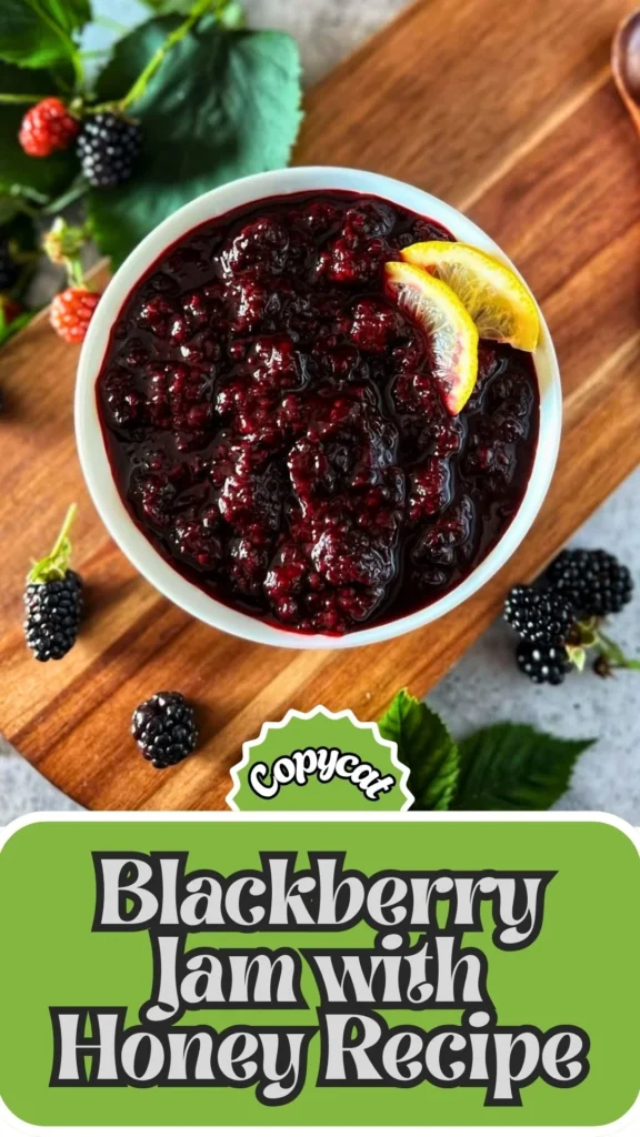 Copycat Blackberry Jam with Honey Recipe