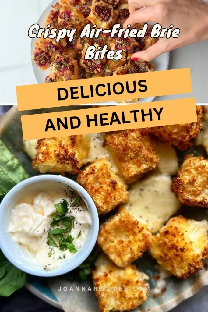 Crispy Air-Fried Brie Bites