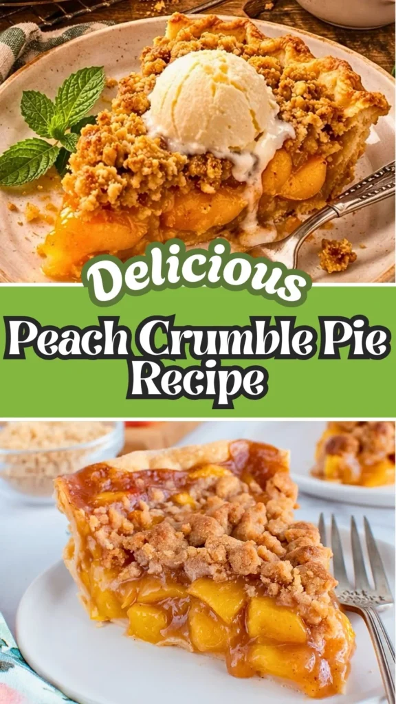 Delicious Recipe of Peach Crumble Pie