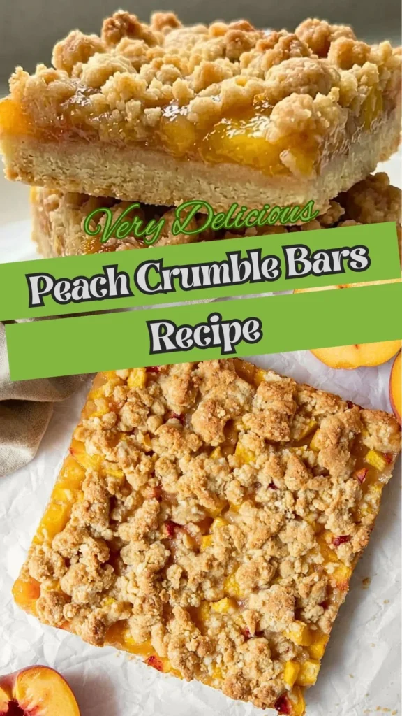 Peach Crumble Bars