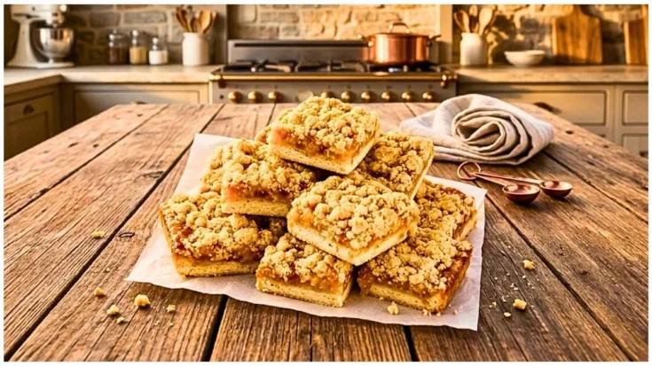 Peach Crumble Bars Recipe