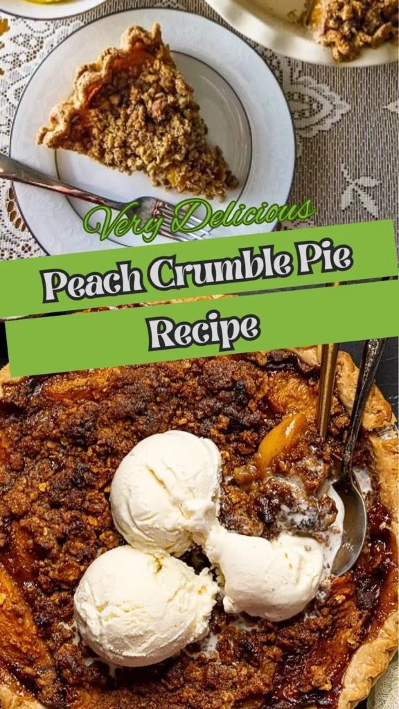 Peach Crumble Pie