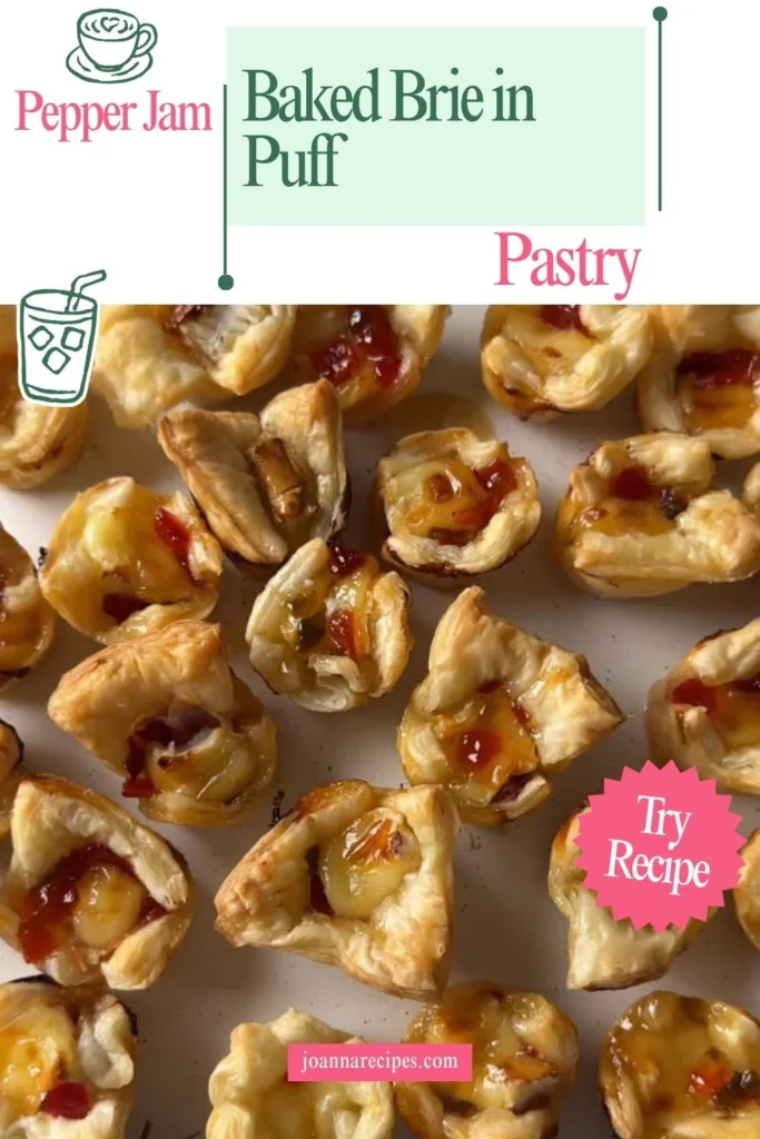 Pepper Jam Baked Brie in Puff Pastry