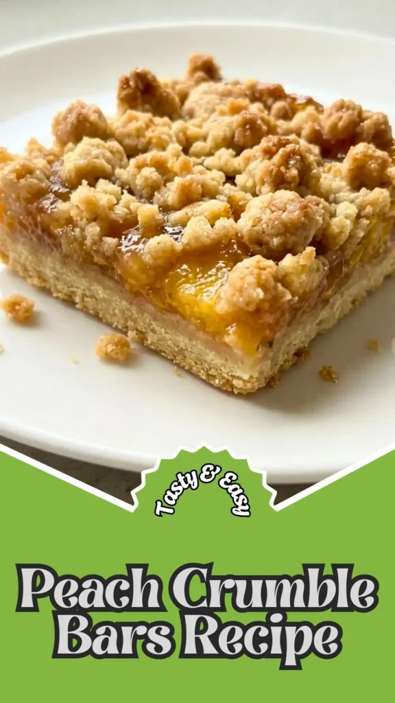 Tasty & Easy Peach Crumble Bars Recipe